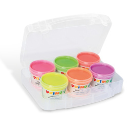 Finger paint Fluo-set 6x100g in the group Kids / Kids' Paint & Crafts / Finger Paint at Pen Store (132083)