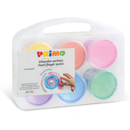 Finger paint Pearlescent-set 6x100g in the group Kids / Kids' Paint & Crafts / Finger Paint at Pen Store (132084)