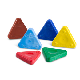 Wax crayons Triangles 6-set in the group Kids / Kids' Pens / Crayons for Kids at Pen Store (132102)