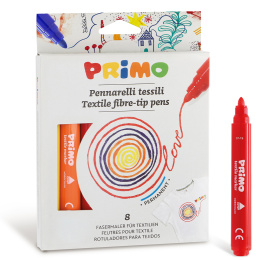 Textile fibre-tip pens 8-set in the group Hobby & Creativity / Paint / Fabric Markers and Dye at Pen Store (132117)