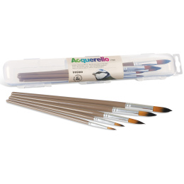Round-tipped brushes 5-set Watercolour in the group Art Supplies / Brushes / Watercolor Brushes at Pen Store (132223)