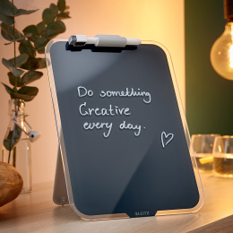 Glass board with clip Cosy Grey in the group Hobby & Creativity / Organize / Home Office at Pen Store (132252)
