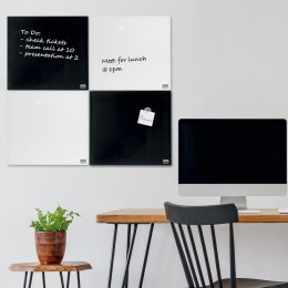 Glass board Nobo 45x45 cm Black in the group Hobby & Creativity / Organize / Home Office at Pen Store (132256)