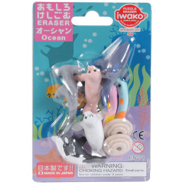 Puzzle Eraser Set Sea Animals in the group Pens / Pen Accessories / Erasers at Pen Store (132456)