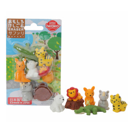 Puzzle Eraser Set Safari in the group Pens / Pen Accessories / Erasers at Pen Store (132470)