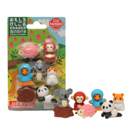 Puzzle Eraser Set Forest Animals in the group Pens / Pen Accessories / Erasers at Pen Store (132471)