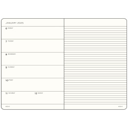 Planner 18M Weekly Planner & Notebook Hard Cover A5 Black in the group Paper & Pads / Planners / 18-Month Planners at Pen Store (132564)