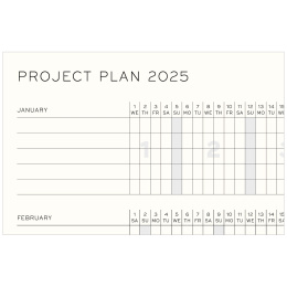 Planner 18M Weekly Planner & Notebook Soft Cover A5 Apricot in the group Paper & Pads / Planners / 18-Month Planners at Pen Store (132573)