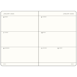 Planner 18M Weekly Planner Hard Cover A5 Black in the group Paper & Pads / Planners / 18-Month Planners at Pen Store (132575)