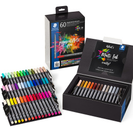 Pigment Arts Brush Pen set of 60 in the group Pens / Artist Pens / Brush Pens at Pen Store (132591)