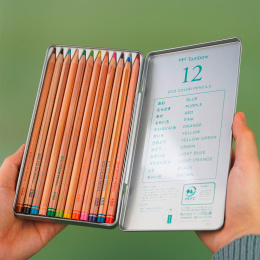 Ki-Monogatari Eco Coloured Pencils Set of 12 in the group Pens / Artist Pens / Colored Pencils at Pen Store (132715)