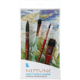 Neptune Synthetic brush Professionnel 4-set in the group Art Supplies / Brushes / Watercolor Brushes at Pen Store (132785)