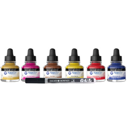Intro Ink Aquarelle set 6 x 29,5 ml in the group Art Supplies / Artist colours / Watercolour Paint / Liquid watercolour at Pen Store (132932) Intro Ink Aquarelle set 6 x 29,5 ml in the group Art Supplies / Artist colours / Watercolour Paint / Liquid watercolour at Pen Store (132932)