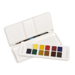 Watercolour Travel set 12  ½ -Half pans  in the group Art Supplies / Artist colours / Watercolour Paint / Watercolour pans at Pen Store (132936)