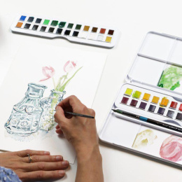 Watercolour Studio 48  ½ -Half pans  in the group Art Supplies / Artist colours / Watercolour Paint / Watercolour pans at Pen Store (132940)