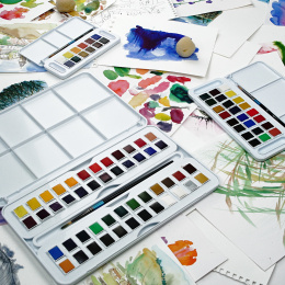 Watercolour Studio 48  ½ -Half pans  in the group Art Supplies / Artist colours / Watercolour Paint / Watercolour pans at Pen Store (132940)