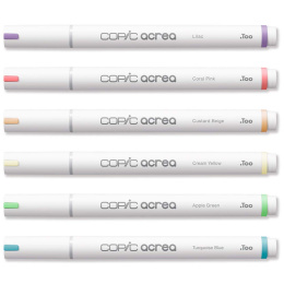 Acrea Paint Marker Set of 6 Light Colours in the group Pens / Artist Pens / Illustration Markers at Pen Store (133047)