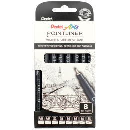 Pointliner Set of 8 in the group Pens / Writing / Fineliners at Pen Store (133077)