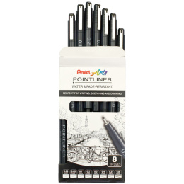 Pointliner Set of 8 in the group Pens / Writing / Fineliners at Pen Store (133077)