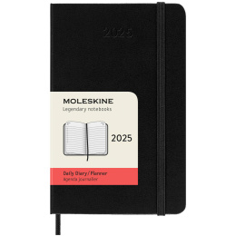 12M Daily Calendar 2025 Hardcover Pocket Black in the group Paper & Pads / Planners / 12-Month Planners at Pen Store (133770)