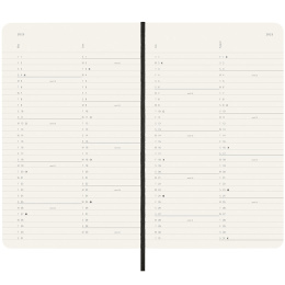 12M Monthly Calendar 2025 Softcover Pocket Black in the group Paper & Pads / Planners / 12-Month Planners at Pen Store (133778)