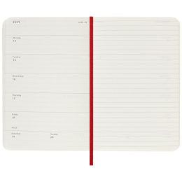 12M Weekly Notebook 2025 Hardcover Large Red in the group Paper & Pads / Planners / 12-Month Planners at Pen Store (133797)