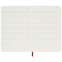 12M Weekly Notebook 2025 Softcover Large Red in the group Paper & Pads / Planners / 12-Month Planners at Pen Store (133798)