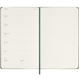 12M Weekly Notebook Hardcover 2025 Pocket Myrtle Green in the group Paper & Pads / Planners / 12-Month Planners at Pen Store (133802)