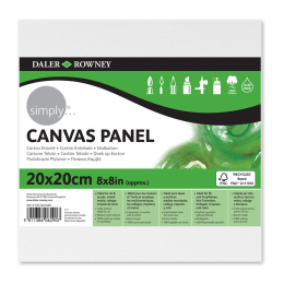 Canvas board Cotton 20x20 cm in the group Art Supplies / Studio / Canvas Panels at Pen Store (133833)