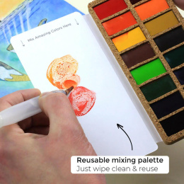 Watercolour Pans Original 16 Colours in the group Art Supplies / Artist colours / Watercolor Paint at Pen Store (133835)