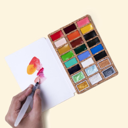 Watercolour Pans DeLuxe 24 Colours in the group Art Supplies / Artist colours / Watercolor Paint at Pen Store (133838)