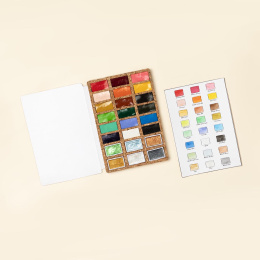 Watercolour Pans DeLuxe 24 Colours in the group Art Supplies / Artist colours / Watercolor Paint at Pen Store (133838)