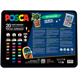 Posca Pop Colours Set of 20 pcs in the group Pens / Artist Pens / Acrylic Markers at Pen Store (133850)