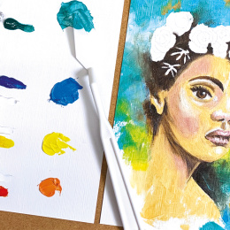 Simply Painting portraits with oil paint step-by-step in the group Art Supplies / Artist colours / Oil Paint at Pen Store (133862)