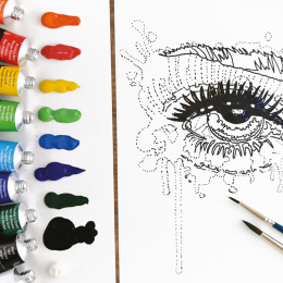 Simply Painting eyes with watercolours step-by-step in the group Art Supplies / Artist colours / Watercolor Paint at Pen Store (133868)