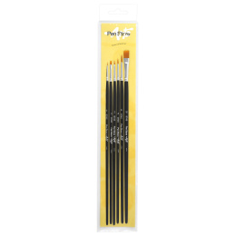 Synthetic brushes Acrylic/Oil Set of 6 in the group Art Supplies / Brushes / Acrylic Brushes at Pen Store (133924)