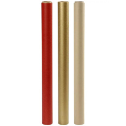 Gift wrap 3-pack 50cm x 5m Kraft/Gold/Red in the group Hobby & Creativity / Create / Crafts & DIY at Pen Store (133927)