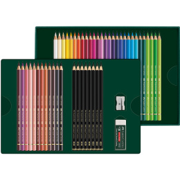 Polychromos & Pitt Graphite Mat Set 40 Colored Pencils + 8 Graphite Pencils in the group Pens / Artist Pens / Colored Pencils at Pen Store (134071)