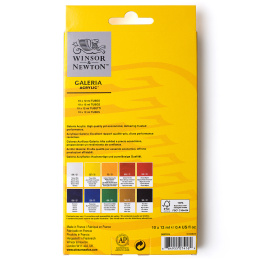 Galeria Acrylic 10x12ml in the group Art Supplies / Artist colours / Acrylic Paint at Pen Store (134078)