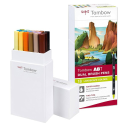 ABT Dual Brush pen Set 18 pcs Landscape in the group Pens / Artist Pens / Brush Pens at Pen Store (134119)