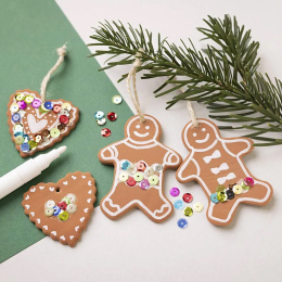 DIY Gingerbread decoration pendants 7 pcs in the group Hobby & Creativity / Holidays and seasons / Christmas crafts  at Pen Store (134133)