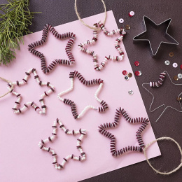 DIY Decorative pendants Stars 6 pcs in the group Hobby & Creativity / Holidays and seasons / Christmas crafts  at Pen Store (134134)