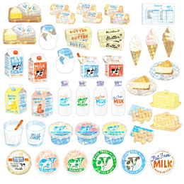 Hako Stickers Creamy Hills Farm in the group Hobby & Creativity / Create / Stickers at Pen Store (134447)