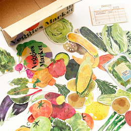 Hako Stickers Veggies Market in the group Hobby & Creativity / Create / Stickers at Pen Store (134452)