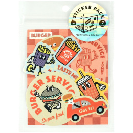 Sticker pack Burgers in the group Hobby & Creativity / Create / Stickers at Pen Store (134457)