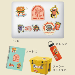 Sticker pack Burgers in the group Hobby & Creativity / Create / Stickers at Pen Store (134457)