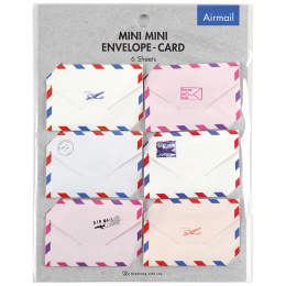 Mini Air Mail Envelopes Pack of 6 in the group Hobby & Creativity / Holidays and seasons / Cards and envelopes at Pen Store (134503)