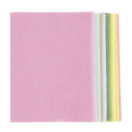 Craft felt A4 10-pack Pastel colours in the group Hobby & Creativity / Create / Craft felt at Pen Store (134711)