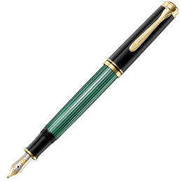 Souverän M400 Fountain Pen Black/Green in the group Pens / Fine Writing / Fountain Pens at Pen Store (134762_r)