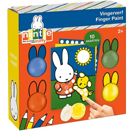 Miffy Finger Paint 4 Colours + 10 Pictures in the group Kids / Kids' Paint & Crafts / Paint for Kids / Finger Paint at Pen Store (134901)